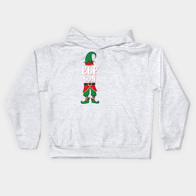 Elf Son - Matching Family Christmas Premium design Kids Hoodie by Vector Deluxe